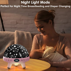 ZKYQSHDHX night light projector eight color effects enrich living spaces for cozy moods.
