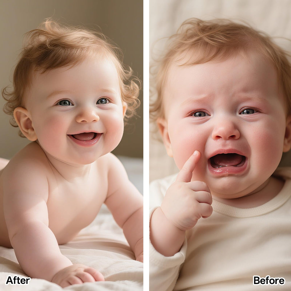 ZL7QHSE teething roller 2-pack display for parents.
