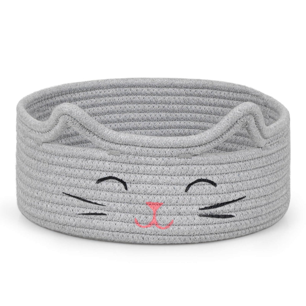ZLG Small Cat Storage cat-face design adds playful charm to toy organization.