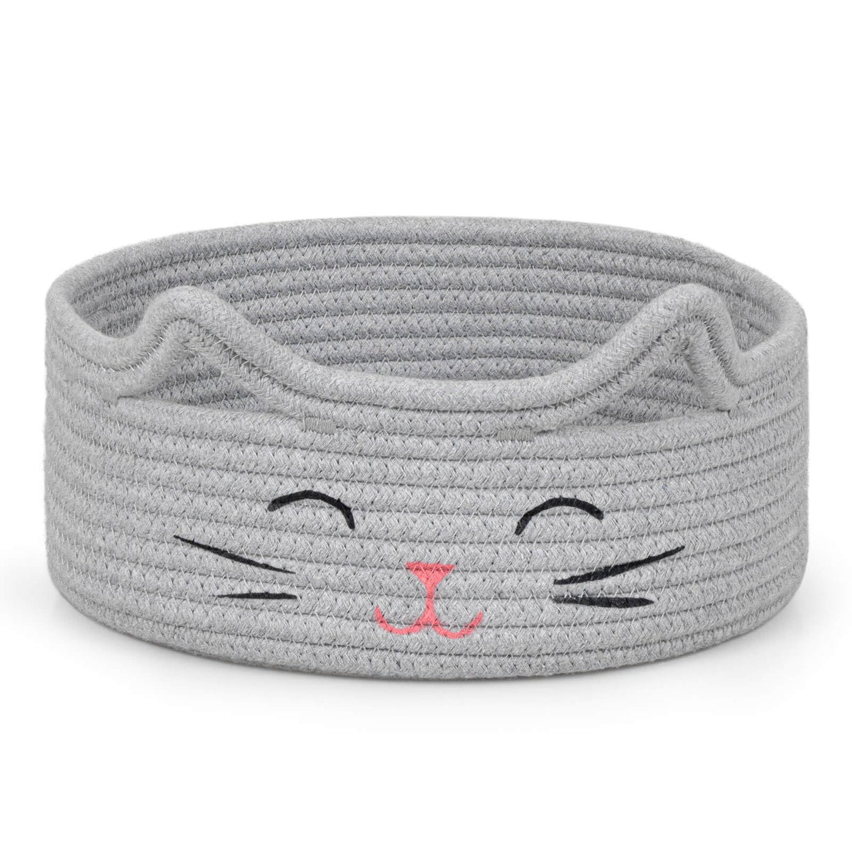 ZLG Small Cat Storage cat-face design adds playful charm to toy organization.