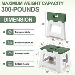 ZLMHYYM green stool with handle, portable for kitchen tasks