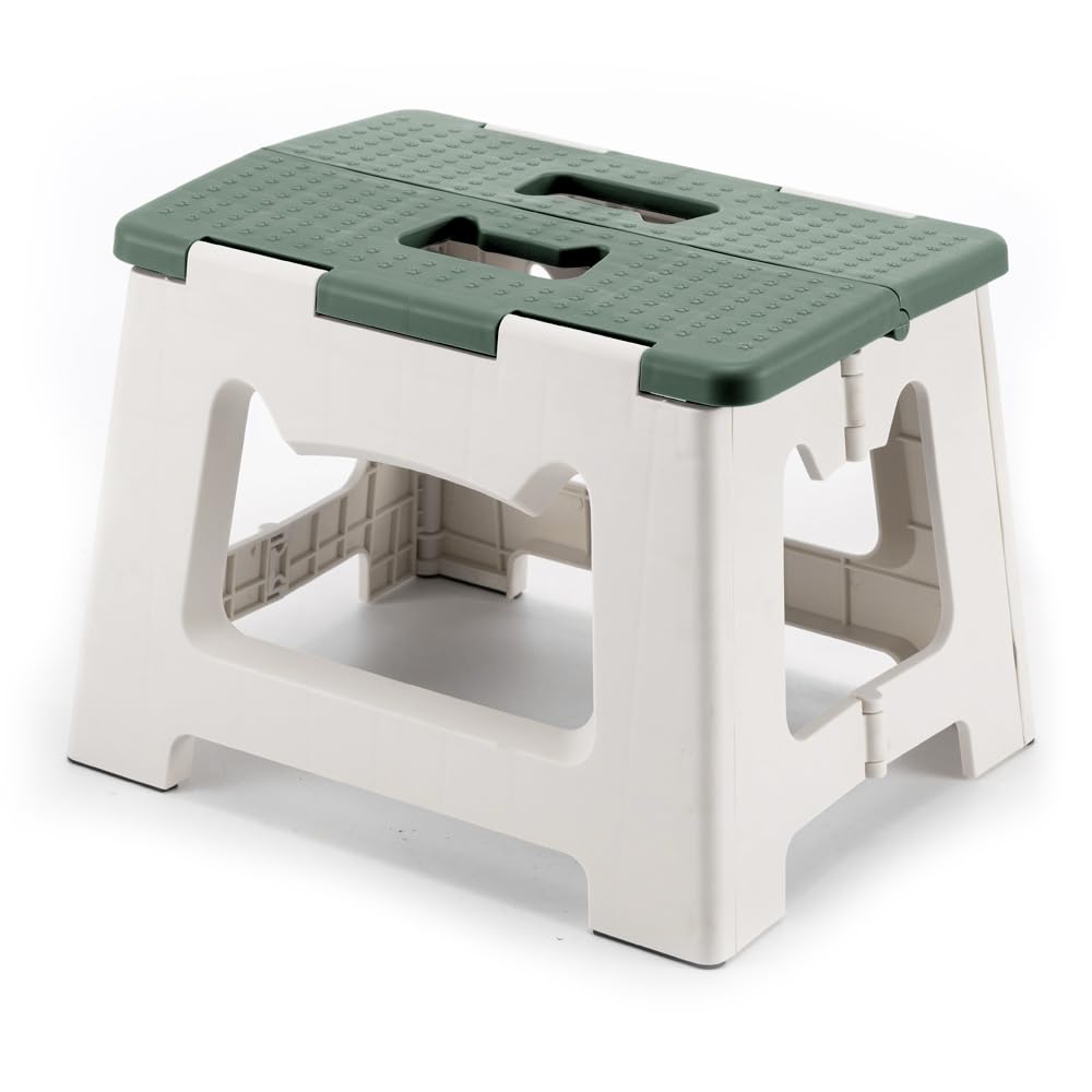 ZLMHYYM 9-inch folding stool open with anti-slip surface for safe reaching