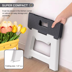 ZLMHYYM folded stool is only 1.9 inches wide for tight storage