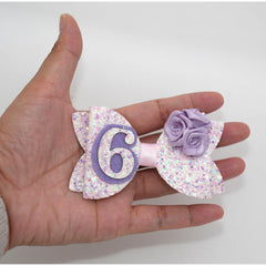 Zlwse handmade hair bow size 3.5 x 2.8 inches for toddlers