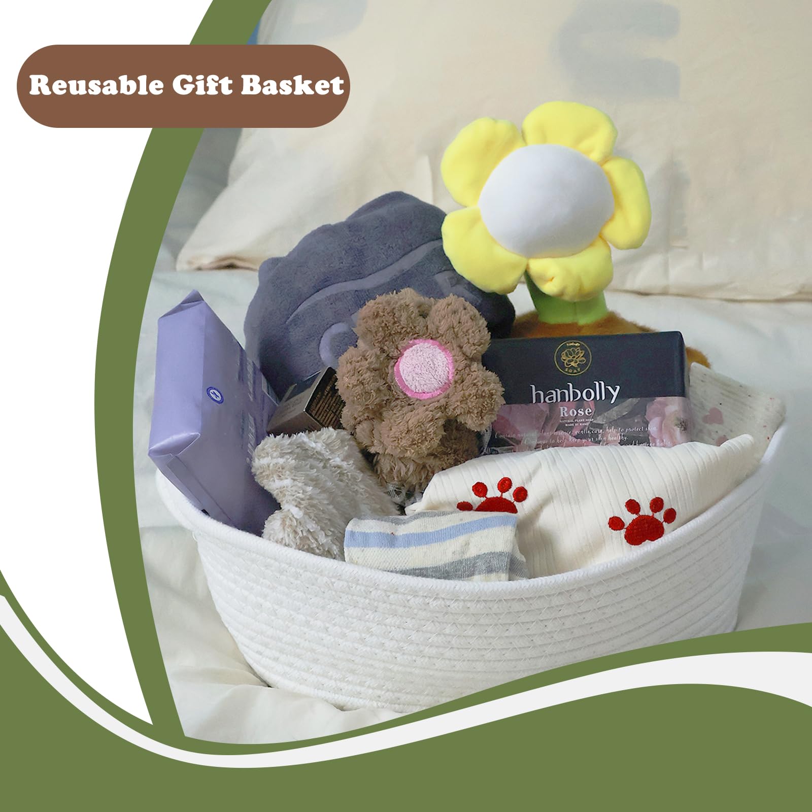 ZLYNN baby nursery storage basket ideal for organizing essentials