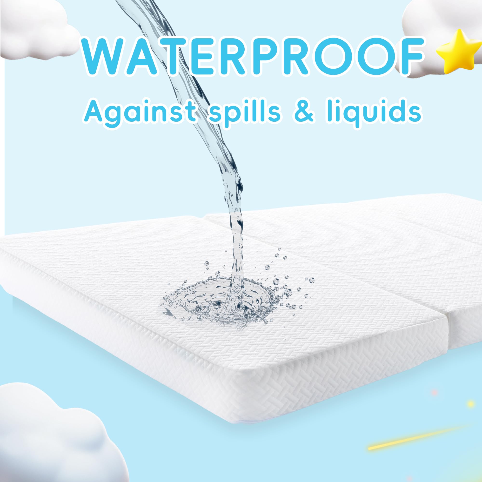 ZNUZDRK Blue gel memory foam stays cool during rest