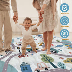 ZNVYPPD car-design mat stimulates visuals during play