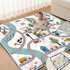 ZNVYPPD baby play mat non-slip back for stable floor play
