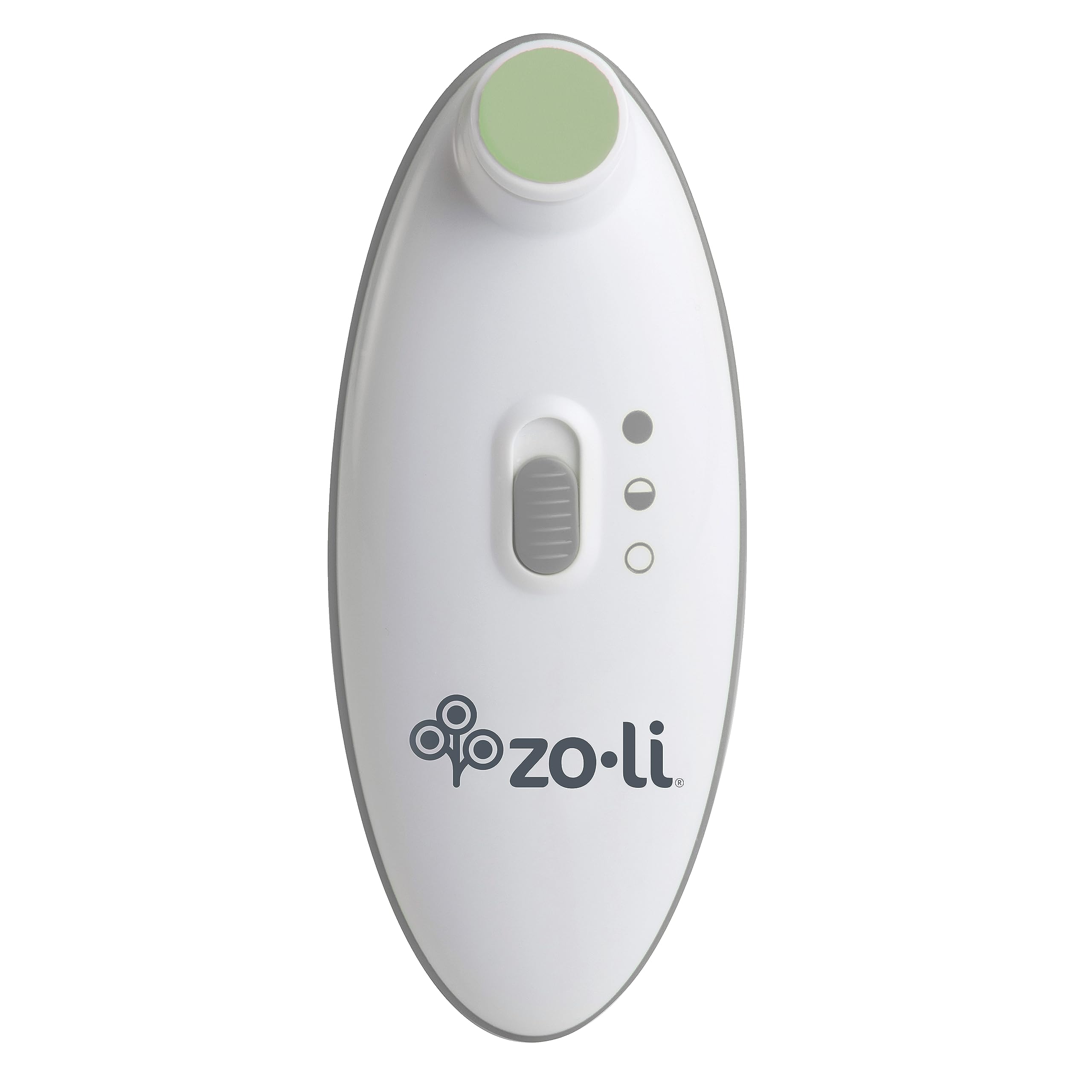ZoLi Buzz B nail trimmer close-up grip showing comfortable ergonomic handle for safe baby nail care