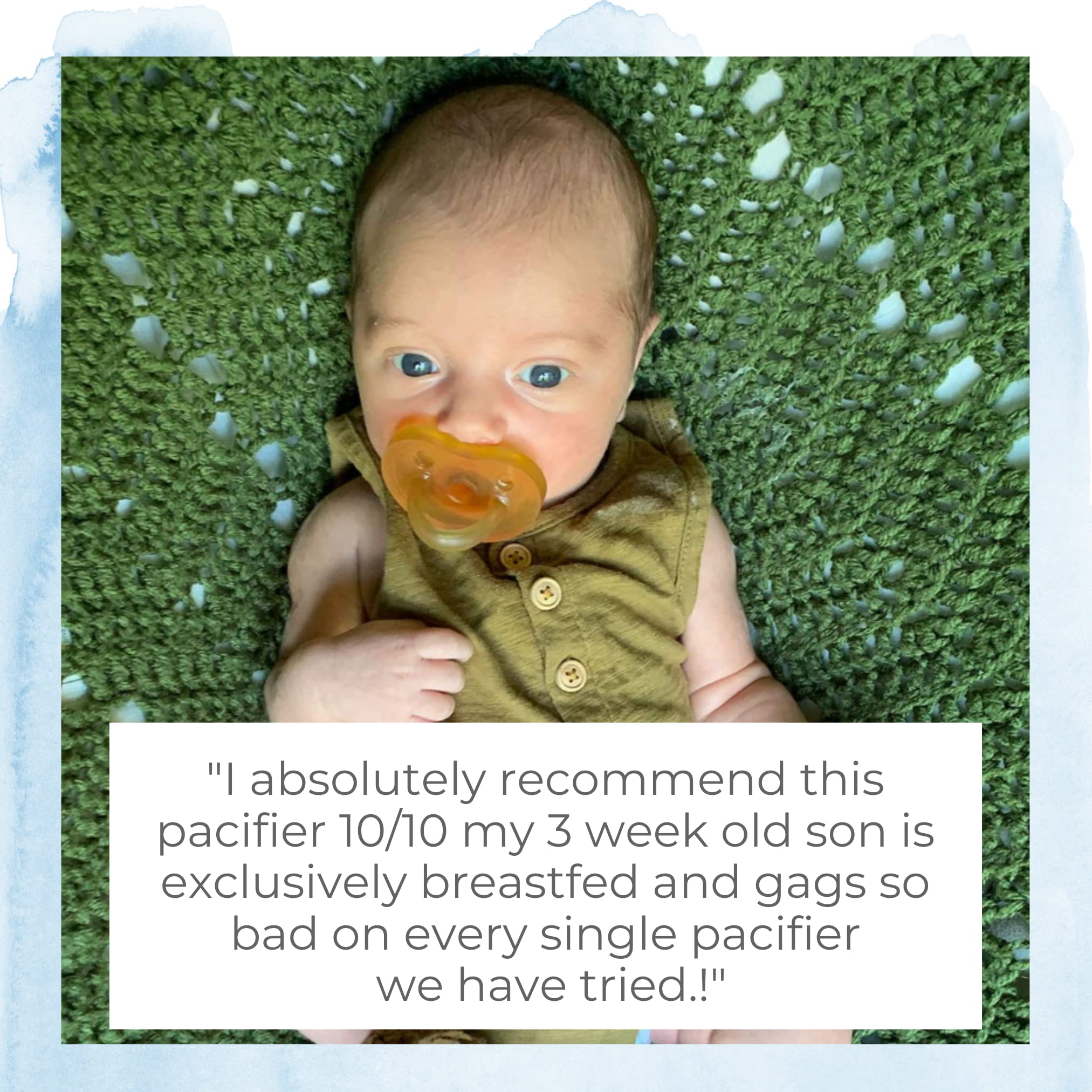 Zoë b Organic Simply Rubber Pacifier 100% natural rubber, plastic-free