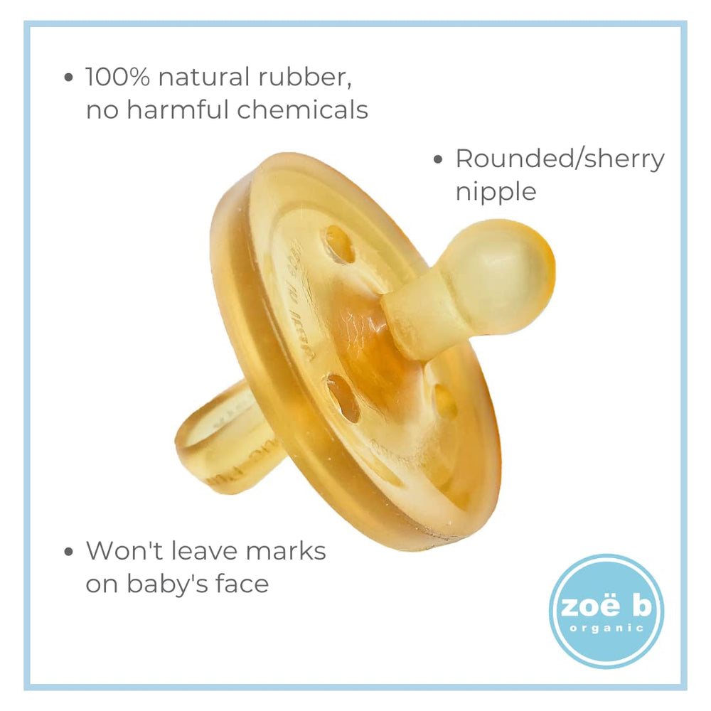 Zoë b Organic soft shield near baby's nose for comfortable contact