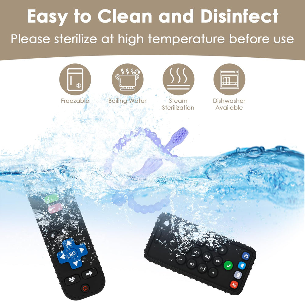 ZOEDO teething toy is dishwasher safe for easy cleaning