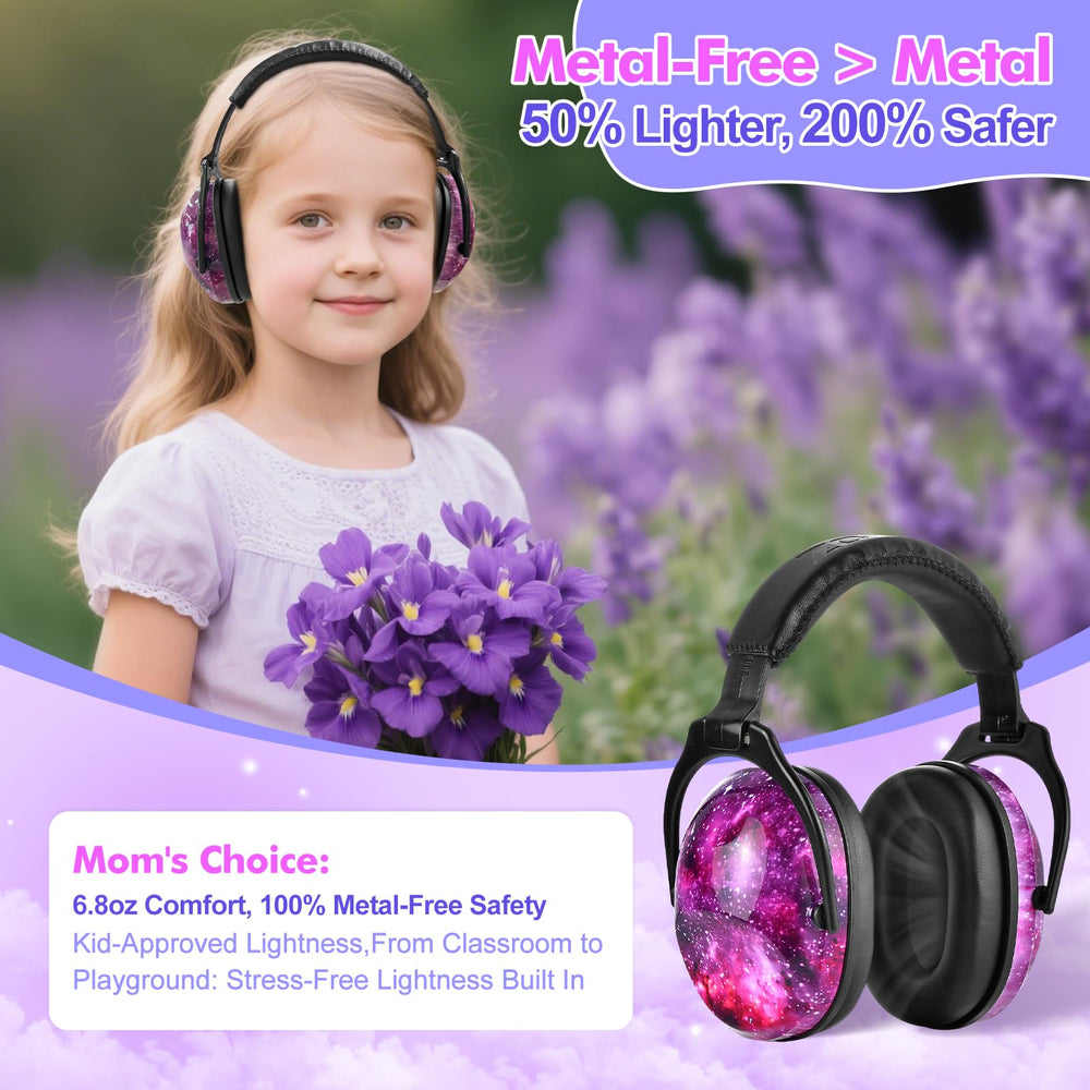 ZOHAN EM030 over-ear fit on child designed for sensory-friendly comfort.
