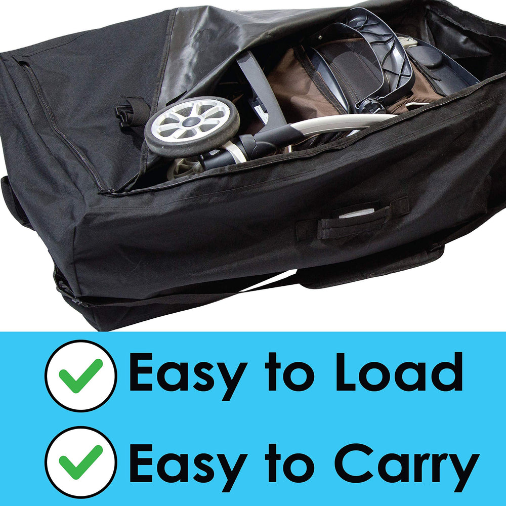 Zohzo Stroller Travel Bag is portable with handles and strap
