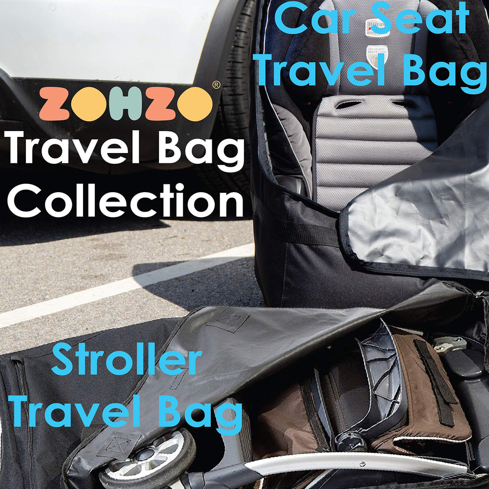 Zohzo Stroller Travel Bag's wrap-around zipper enables easy loading