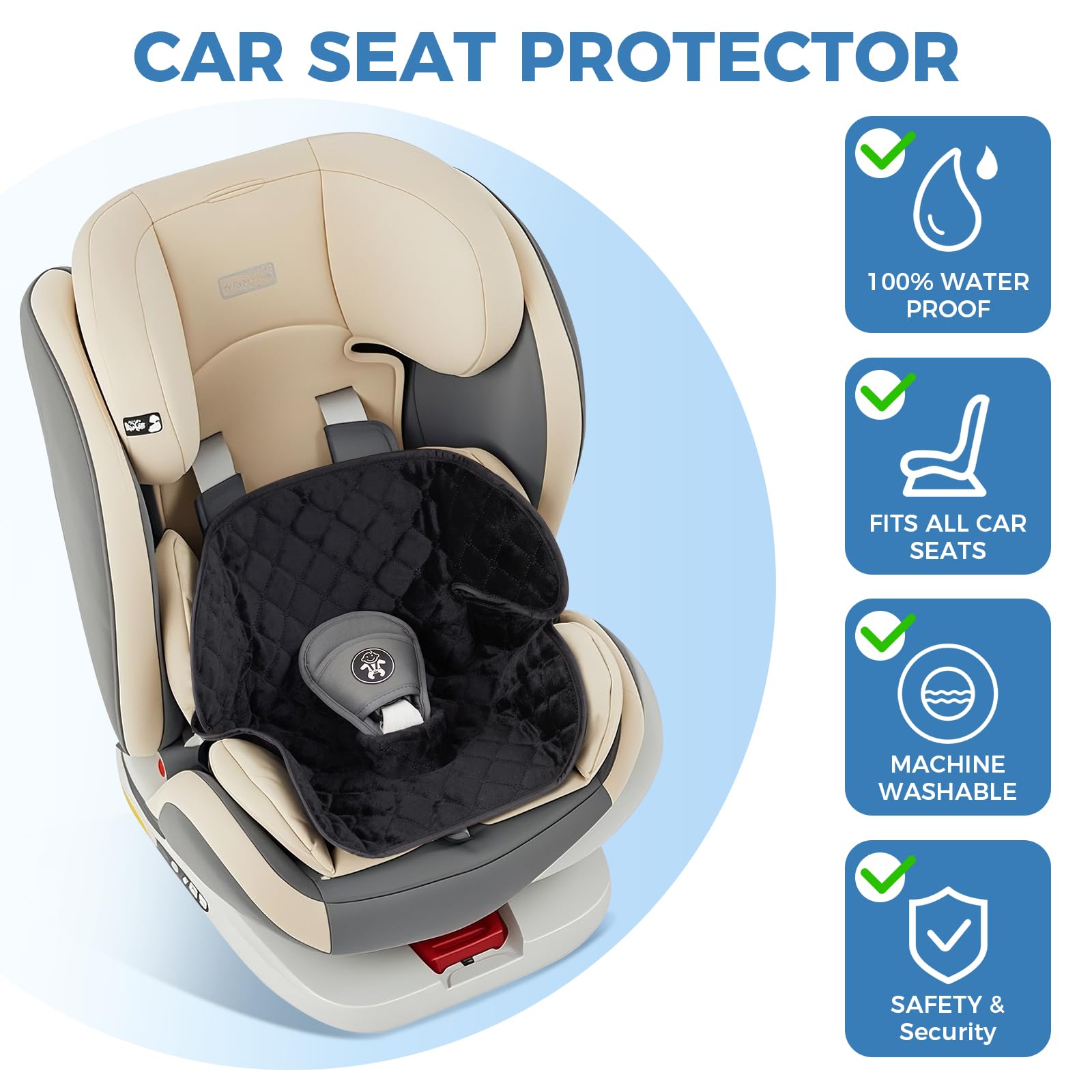 Zoiapai Piddle Pad compatible with Graco SlimFit 3-in-1 seats for versatile protection.