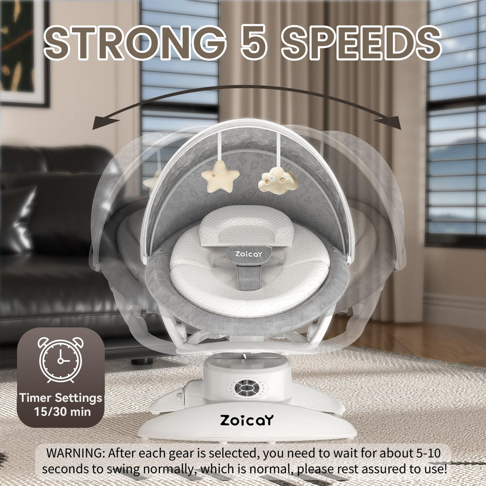 Zoicay washable fabric seat stays clean after spills.