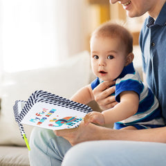 ZOIIWA baby memory book back with mirror for interactive moments.