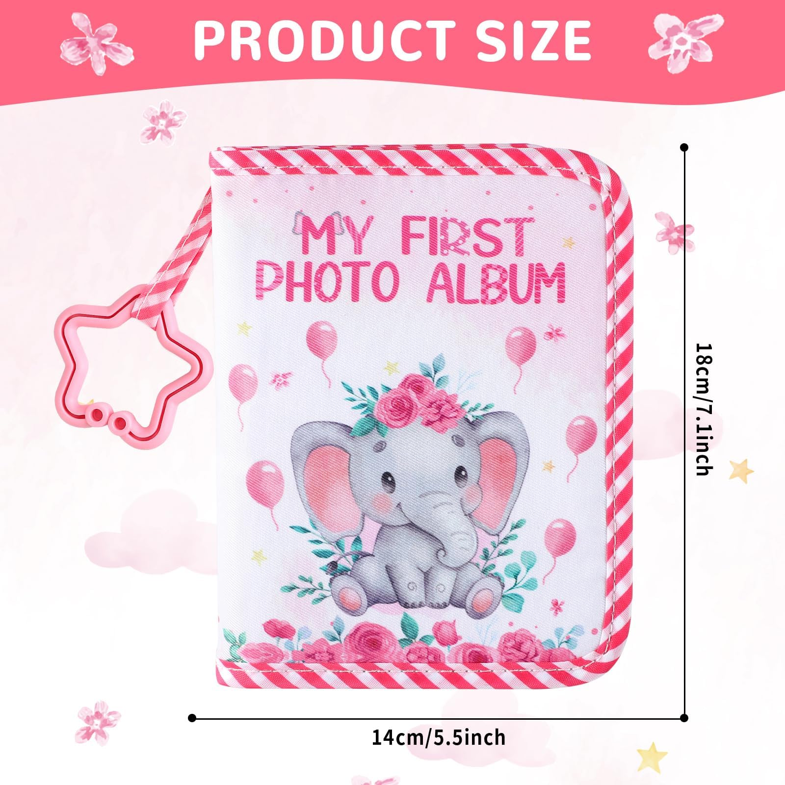 ZOIIWA baby photo album mirror on back enables interactive play