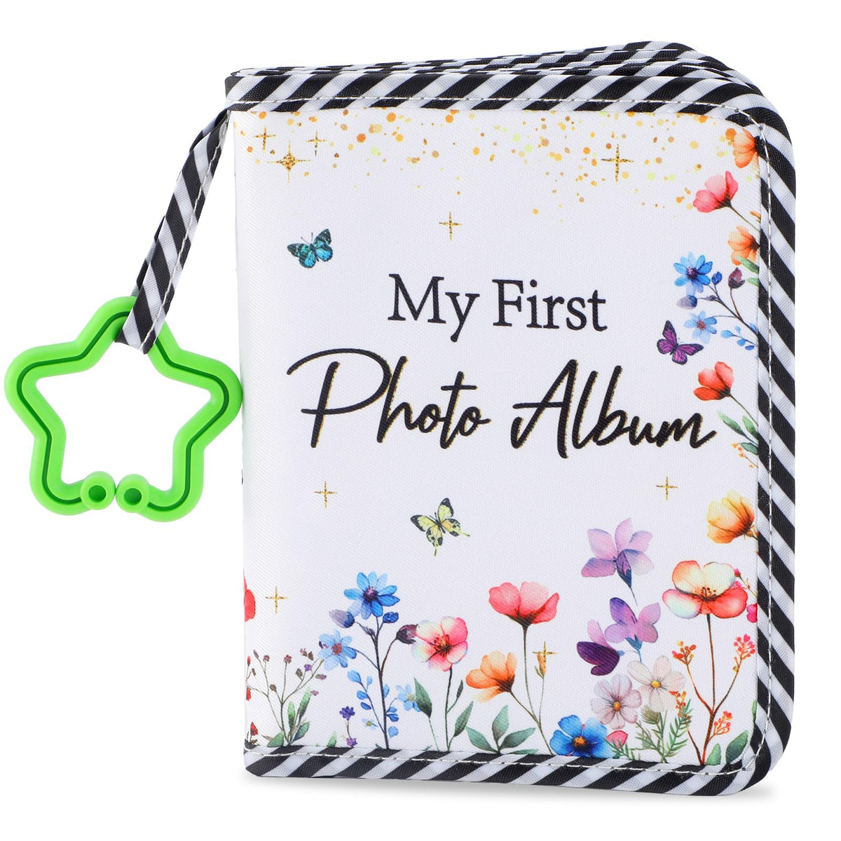 ZOIIWA baby photo album cover features wildflower design for a timeless keepsake