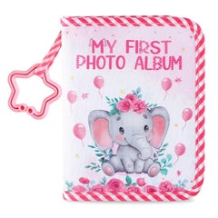 ZOIIWA baby’s first family album pink elephant cover keeps memories vivid