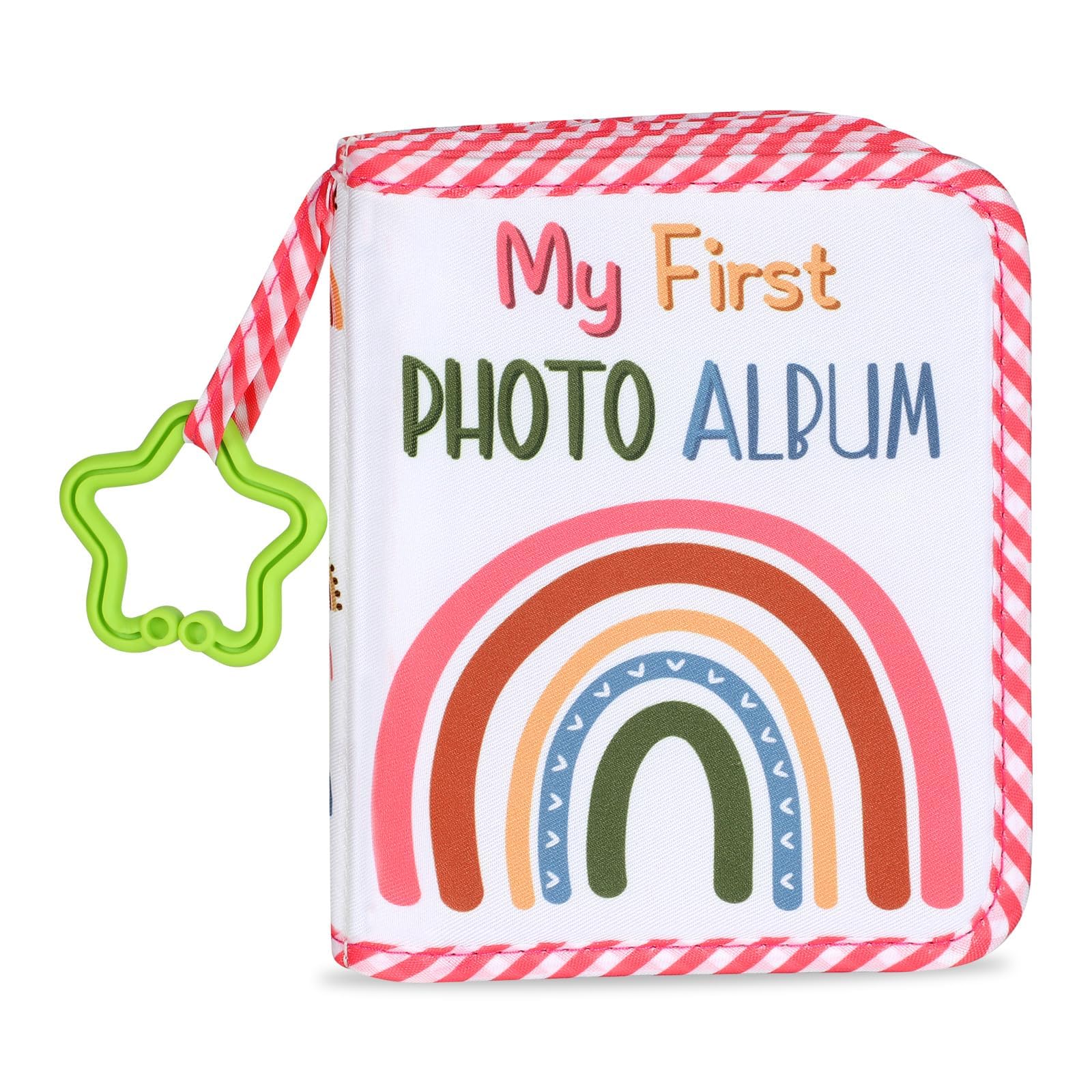 ZOIIWA baby's first family album soft cloth cover, ideal for cozy newborn memory keepsakes.