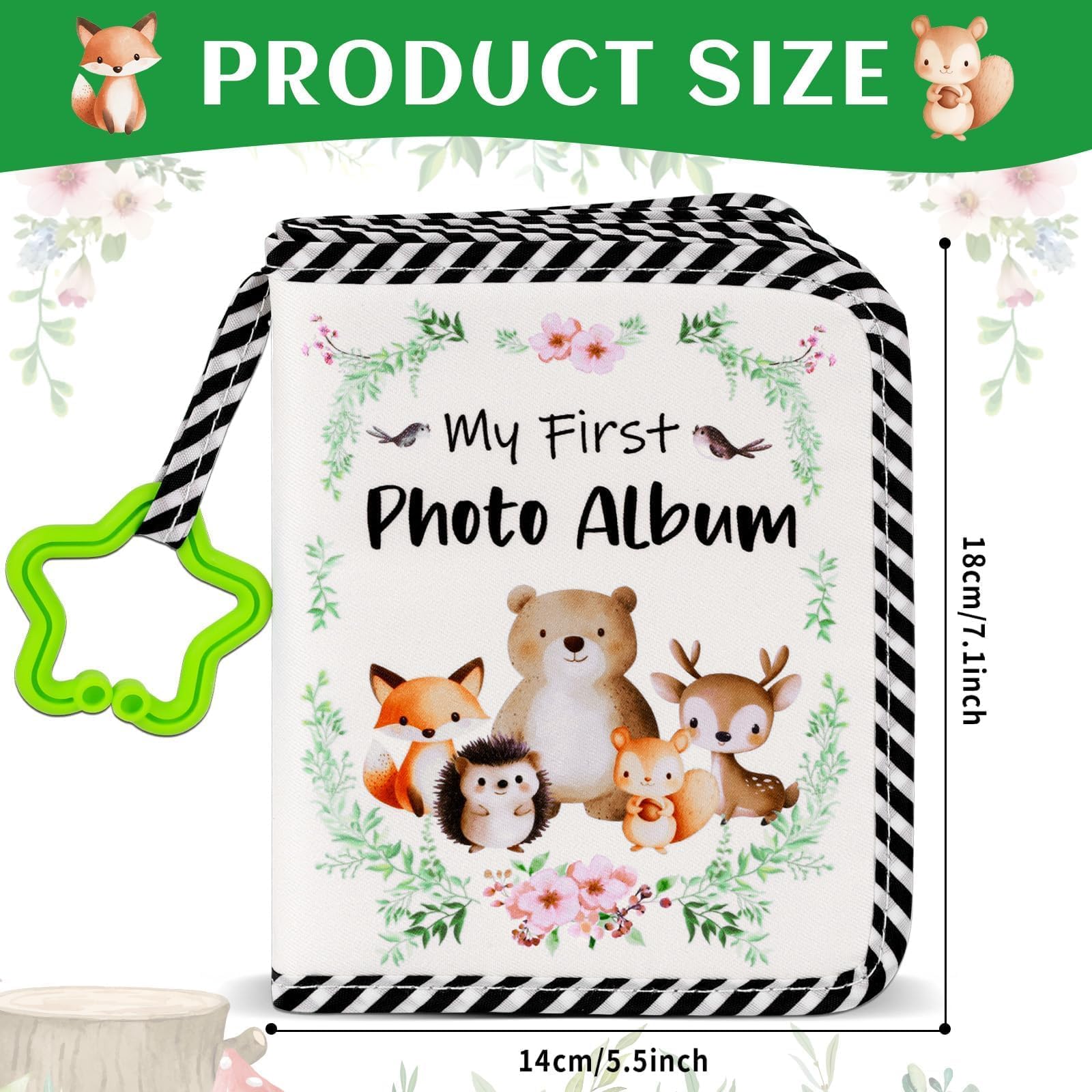 ZOIIWA forest-animal design pages highlighting milestones and imagination