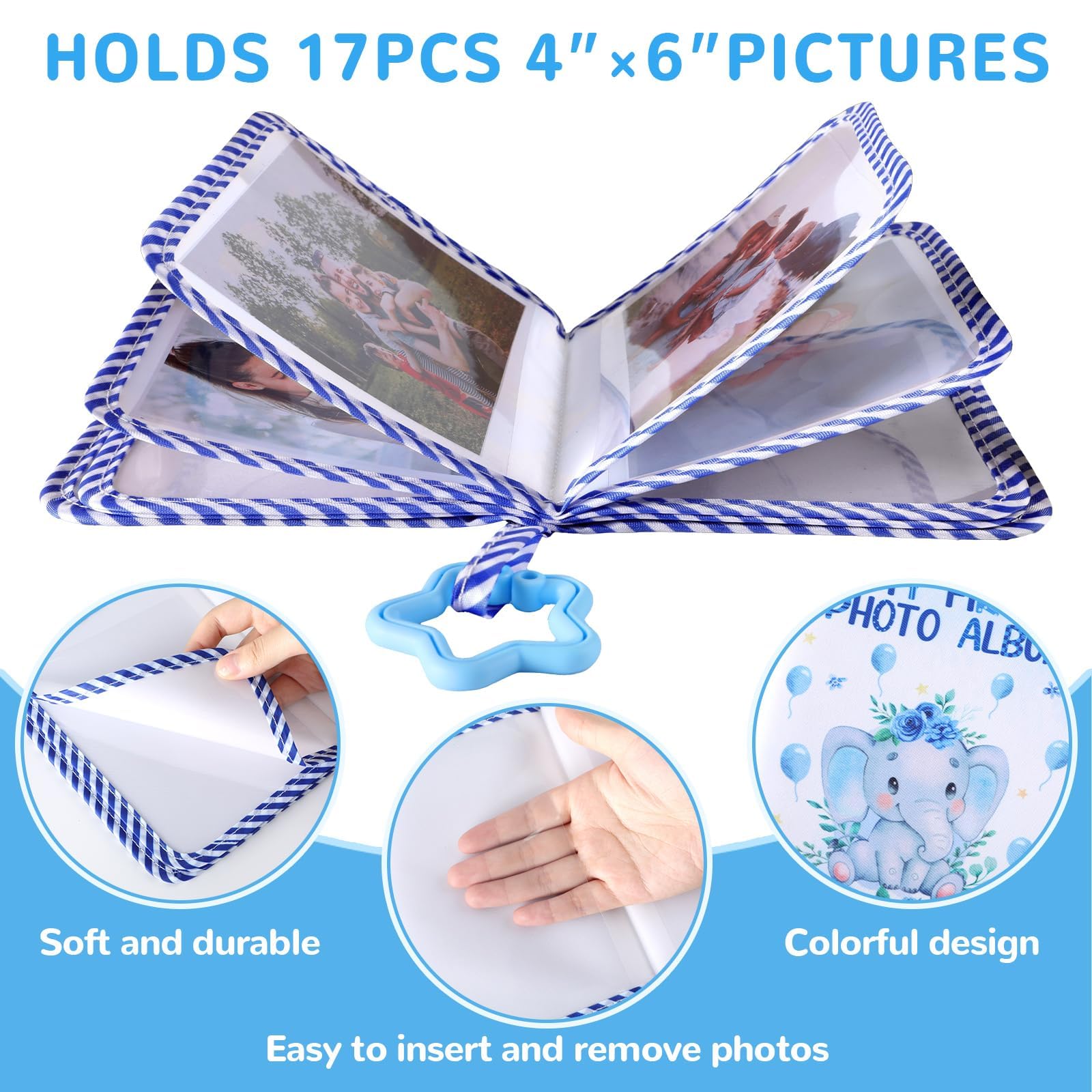 ZOIIWA memory book soft-touch material feels gentle on baby's skin while lasting.