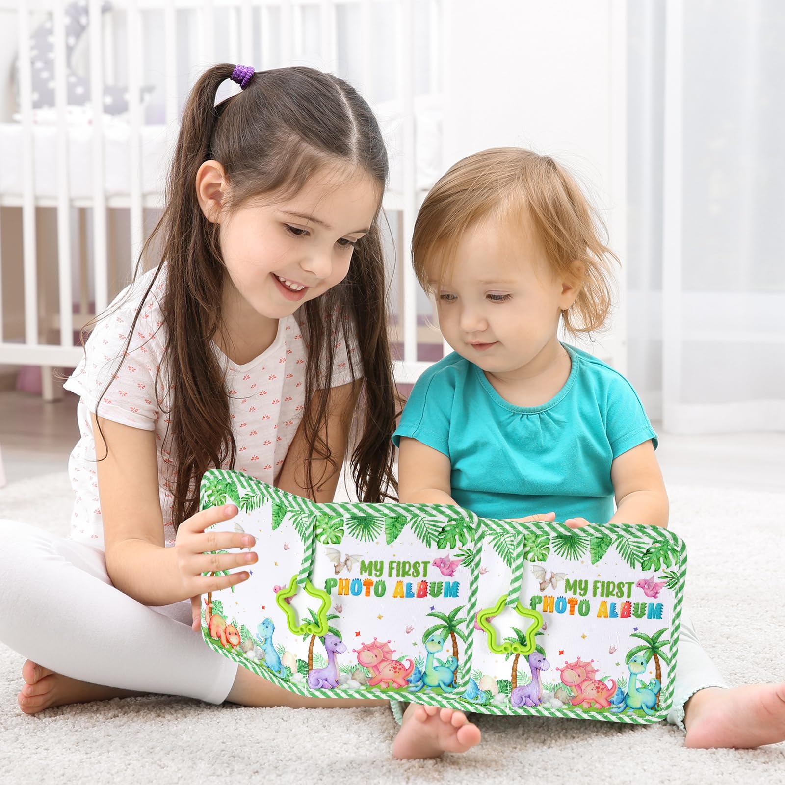ZOIIWA memory book with 4x6 photo slots fits newborn to toddler memories