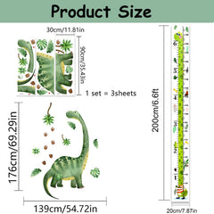 Zolrivo dinosaur growth height chart detail enhances kids' rooms.