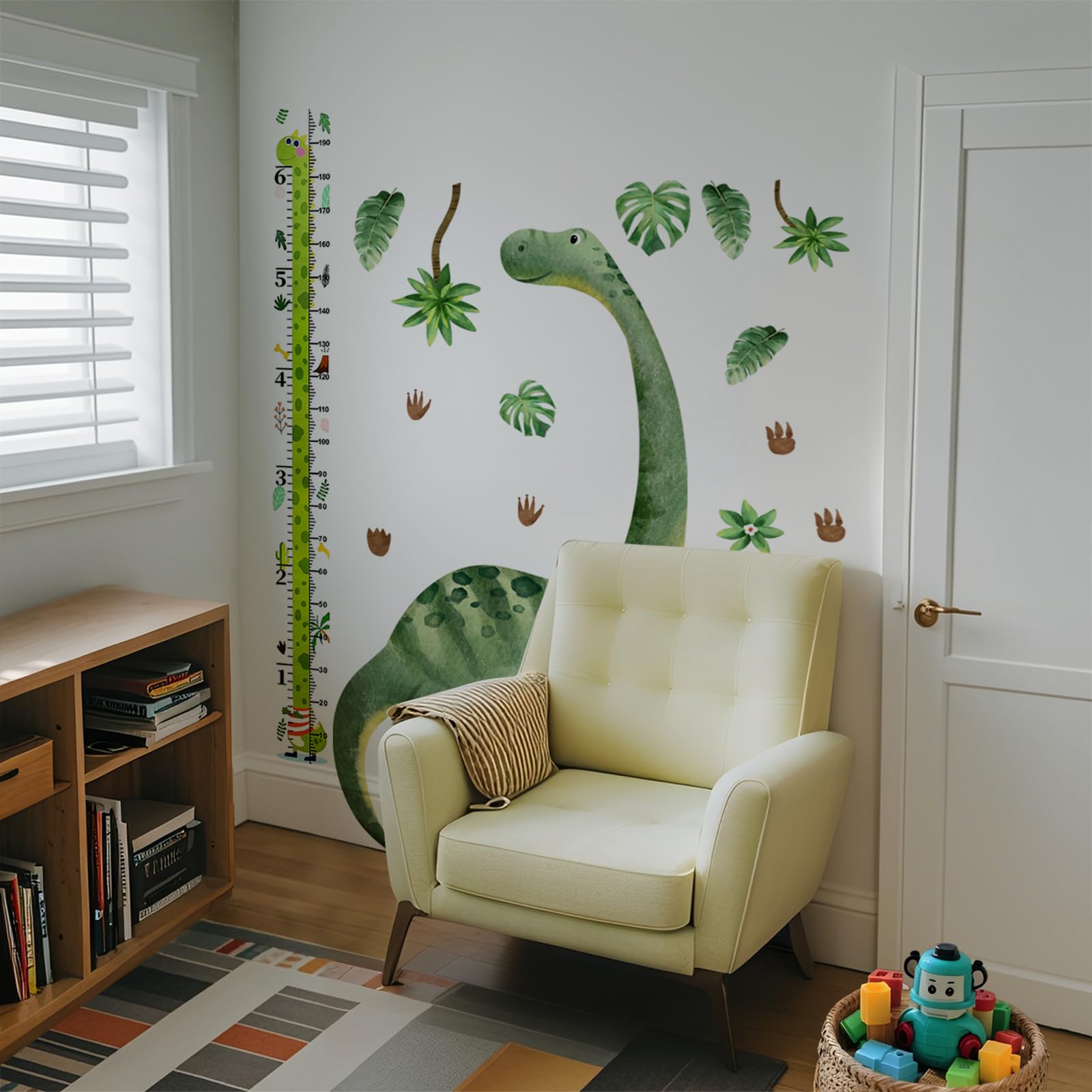 Zolrivo dinosaur wall stickers are waterproof and removable for updates.