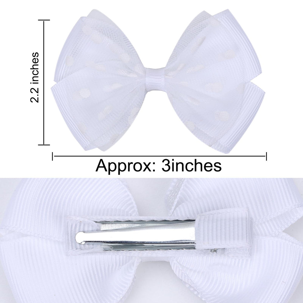 Zolyco boutique bow clips highlight sparkle while keeping hair secure during play