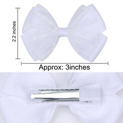 Zolyco boutique bow clips highlight sparkle while keeping hair secure during play