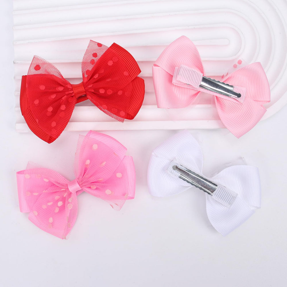 Zolyco two-pack bow clips provide coordinated accessory options for outfits