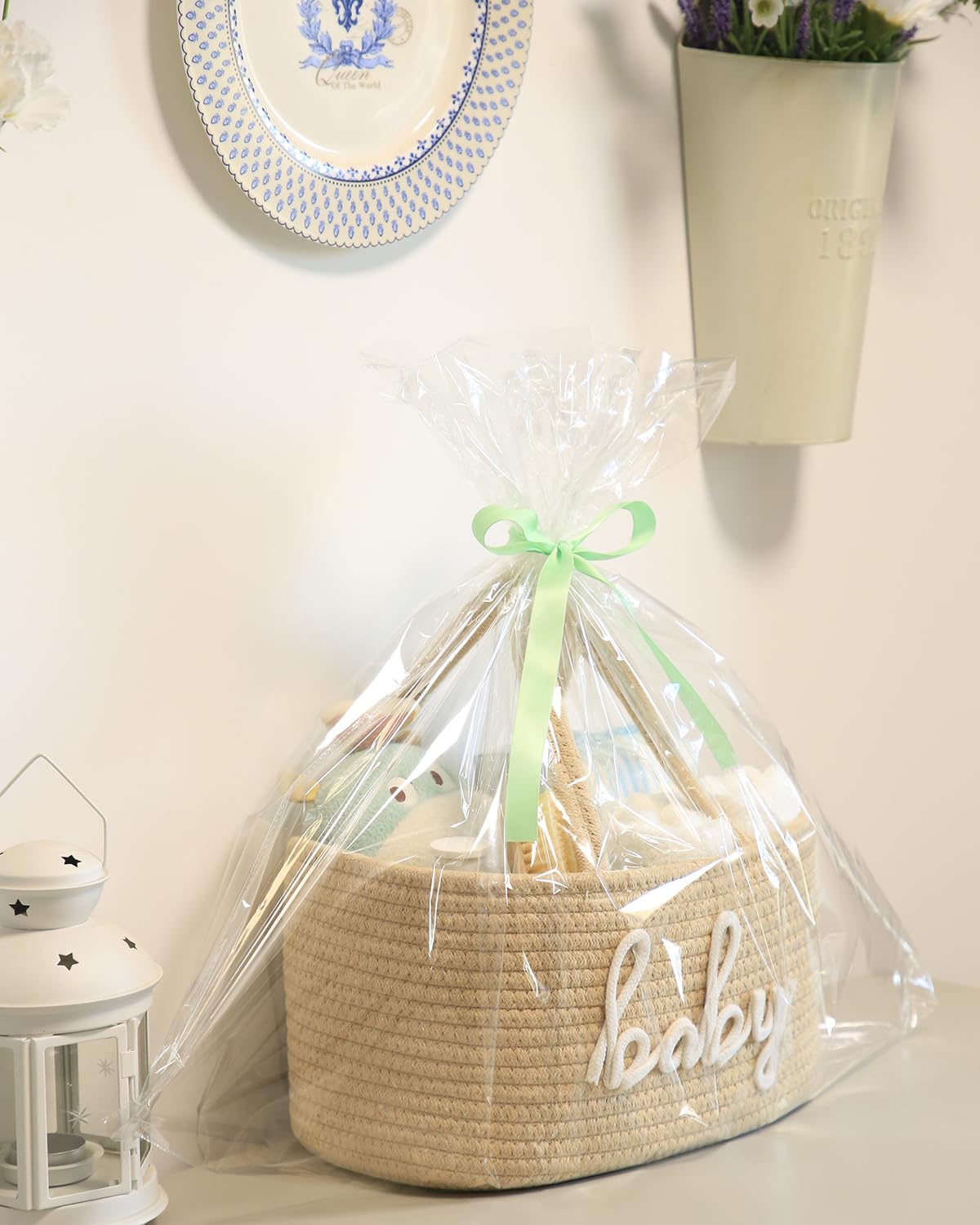 ZOMBATI diaper caddy tan side handles facilitate easy transport during outings.