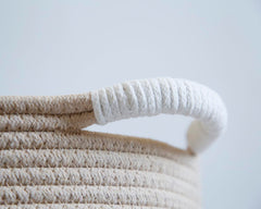 zombati woof basket coiled rope craftsmanship adds charming appeal and durability