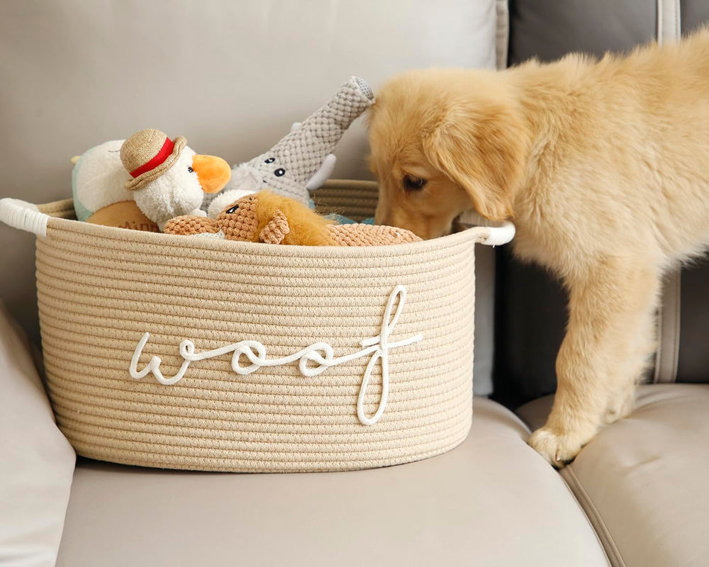 zombati woof basket multi-use storage holds toys blankets clothes and more