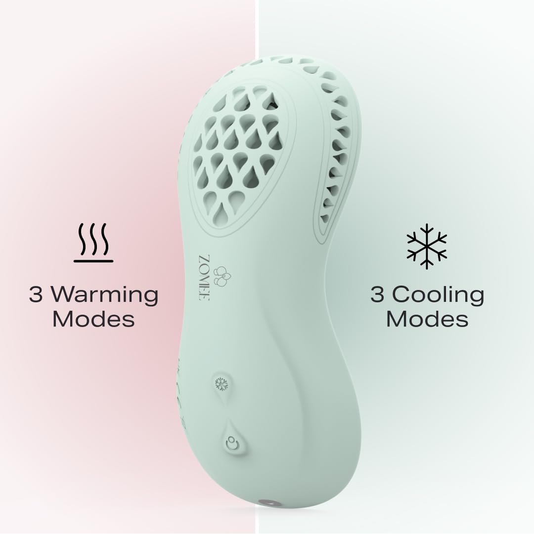 Zomee 3-in-1 Lactation Massager in cooling mode delivers gentle relief for tenderness.