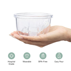 Zomee 21mm shield provides balanced suction for steady milk flow.