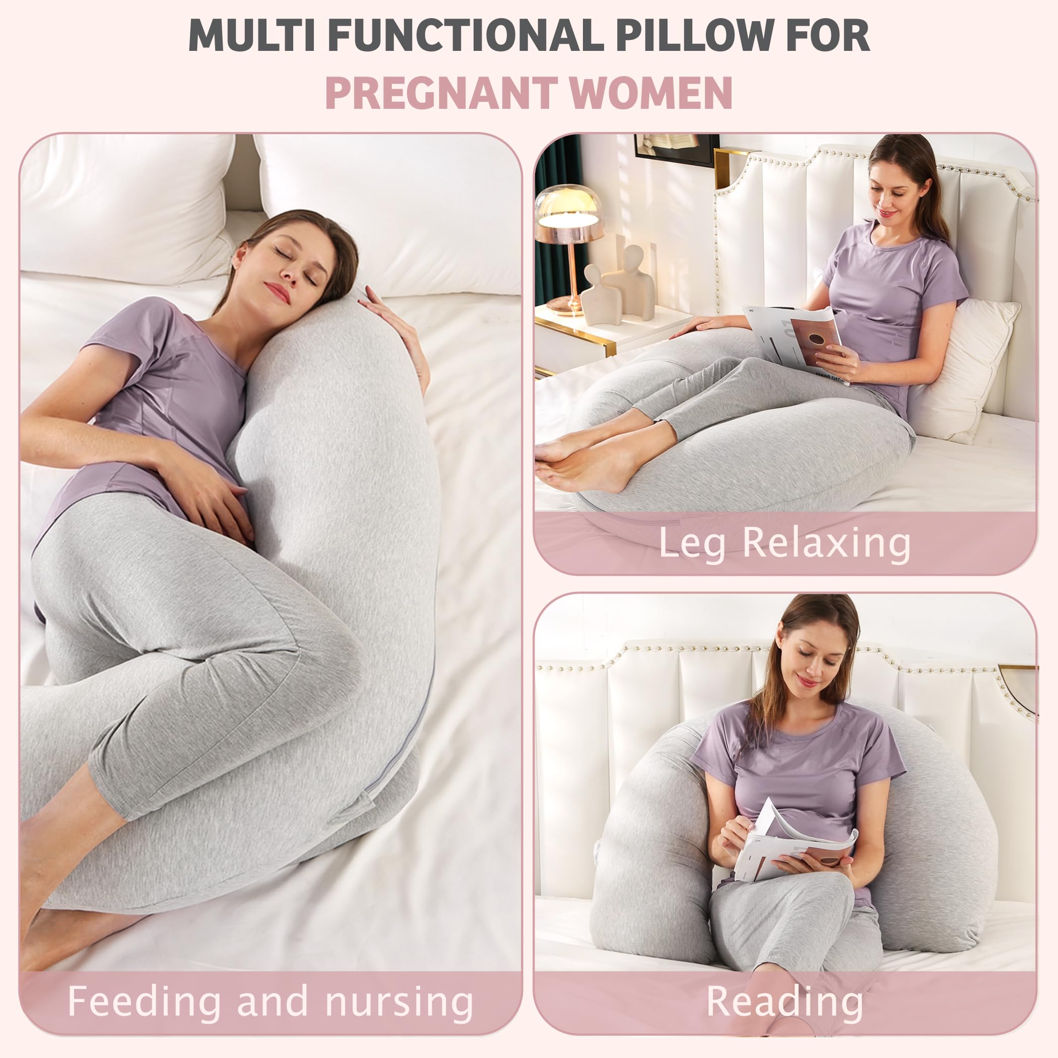 Zomee Pillow head and neck relief while sleeping on the side.