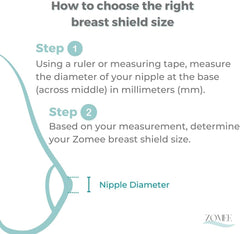 Zomee Flex BPA-free silicone shields offer safe material and easy sterilization.