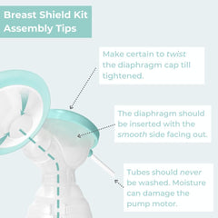 Zomee Flex silicone shield reduces nipple soreness with cushioned contact.