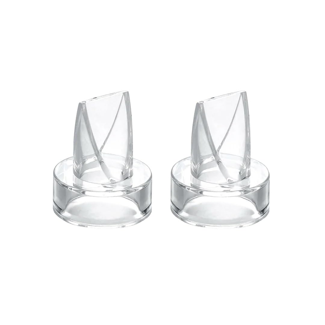 Zomee silicone HFC duckbill valve set for hands-free pumping improves suction and convenience.