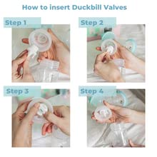 Zomee silicone material BPA-free for safe pumping components.