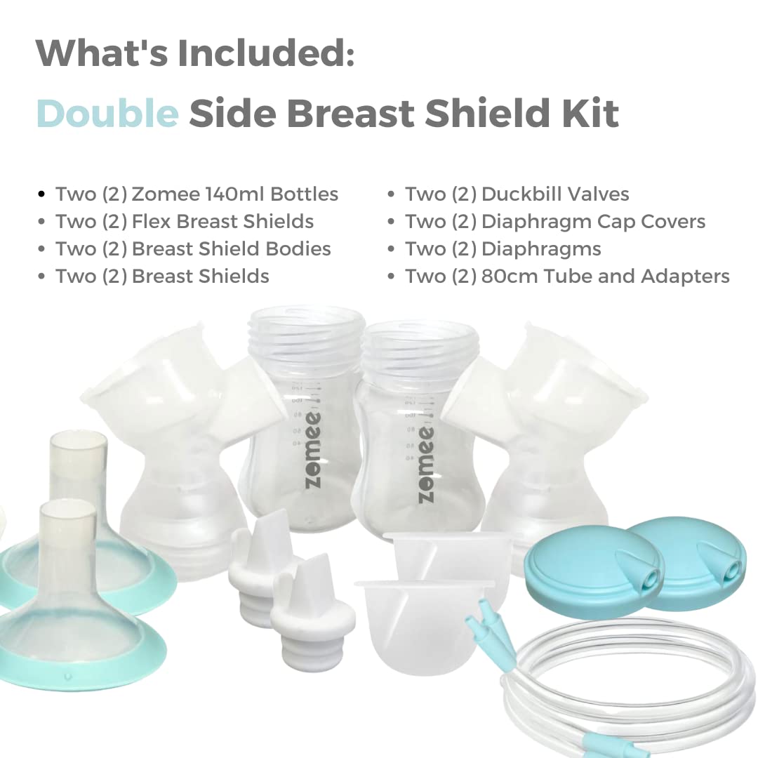 Zomee wide-neck 140 ml bottles support quick filling and thorough cleaning.