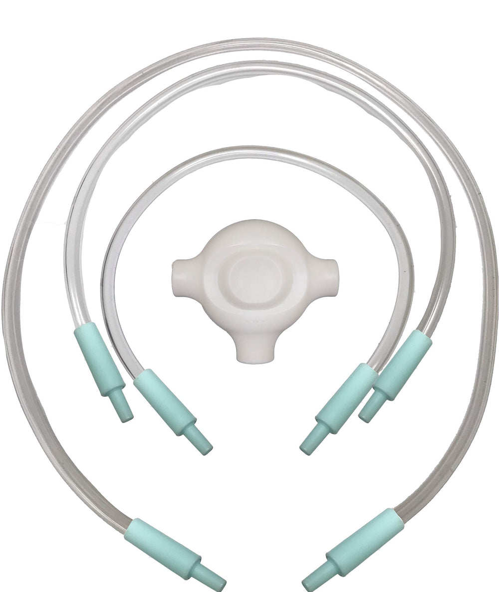 Zomee Z1 tube connector close-up showing durable seals for reliable pumping sessions.