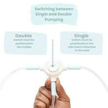 Zomee Z1 tubing set close-up highlighting flexible tubing for comfortable use.
