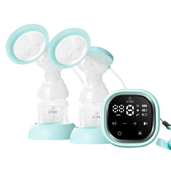 Zomee Z2 wearable breast pump on breast for discreet hands-free pumping at home