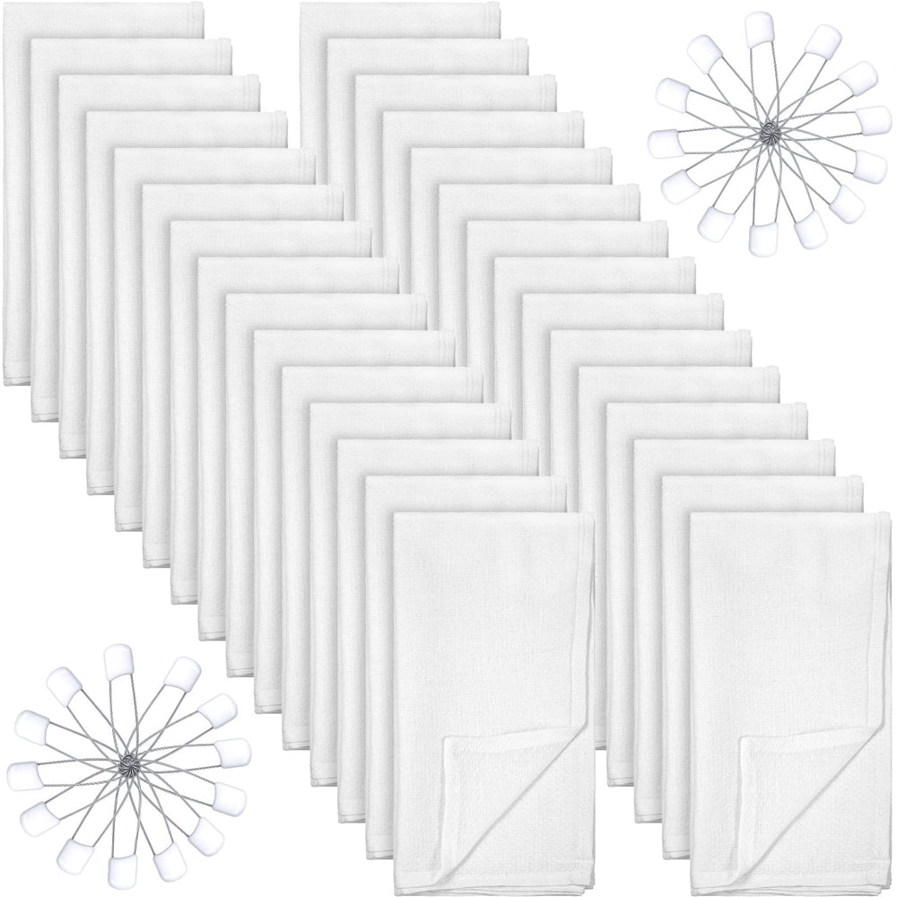 Zomiboo birdseye baby burp cloths 27x27 absorb moisture for clean, comfortable care