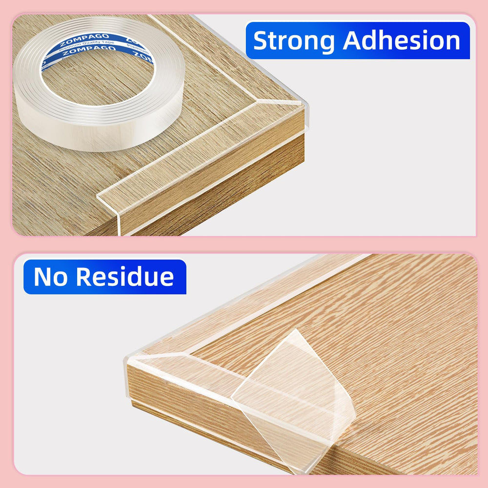 ZOMPAGO corner protectors strip edge-protection minimizes bumps along tabletops and chair legs.